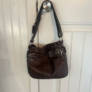 Coach Brown Leather Shoulder Bag